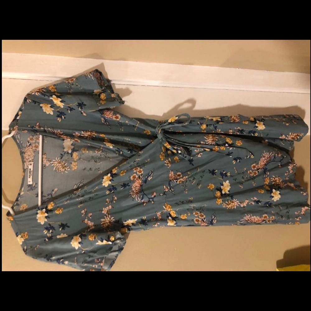 Floral Mini Body Fitting Dress